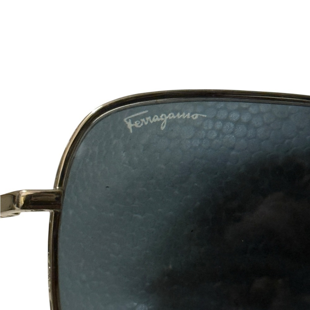 Salvatore Ferragamo Silver and Black Men’s Sunglasses in excellent condition - Picture 5 of 11